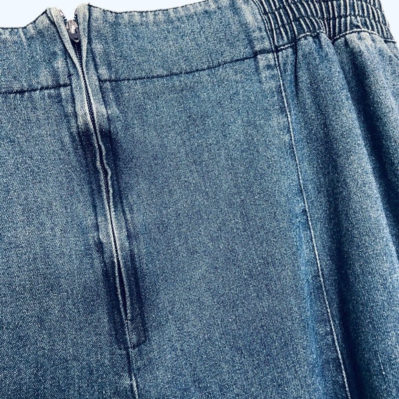 Vintage Denim Skirt Size 12 Cotton Studded Embellished - Picture 11 of 11